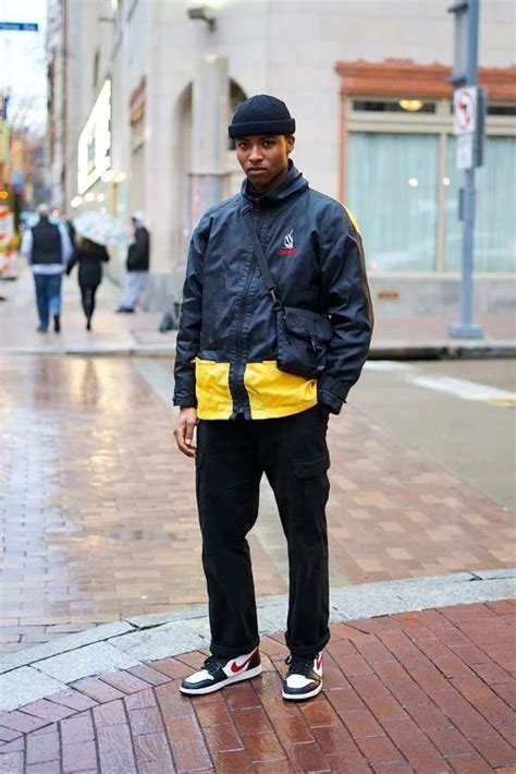 windbreaker outfits for men.